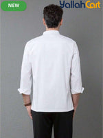 Men’s Long-Sleeve Double-Breasted Chef Suit in Mixed Colors (Size: AE XXS) – Professional Kitchen Uniform for Hotels, Cafes & Hospitality