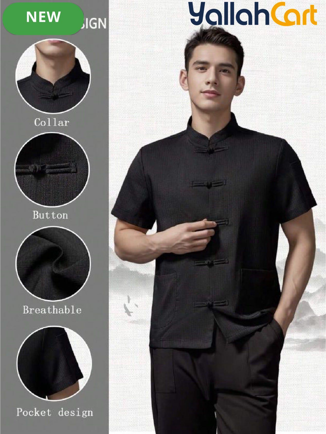 Unisex Chinese Style Short-Sleeve Chef & Martial Arts Uniform in Mixed Colors (Size: AE XXS) – Breathable Lightweight Summer Culinary Jacket