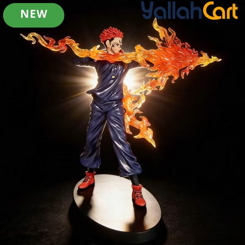Itadori Yuuji Battle Version Statue – Multi-Color Anime Collectible Figure with Stand for Desk, Office & Display, Gift for Anime Fans