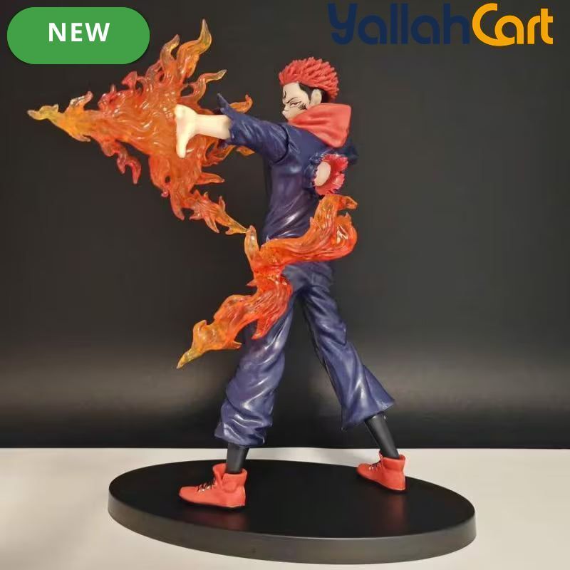 Itadori Yuuji Battle Version Statue – Multi-Color Anime Collectible Figure with Stand for Desk, Office & Display, Gift for Anime Fans