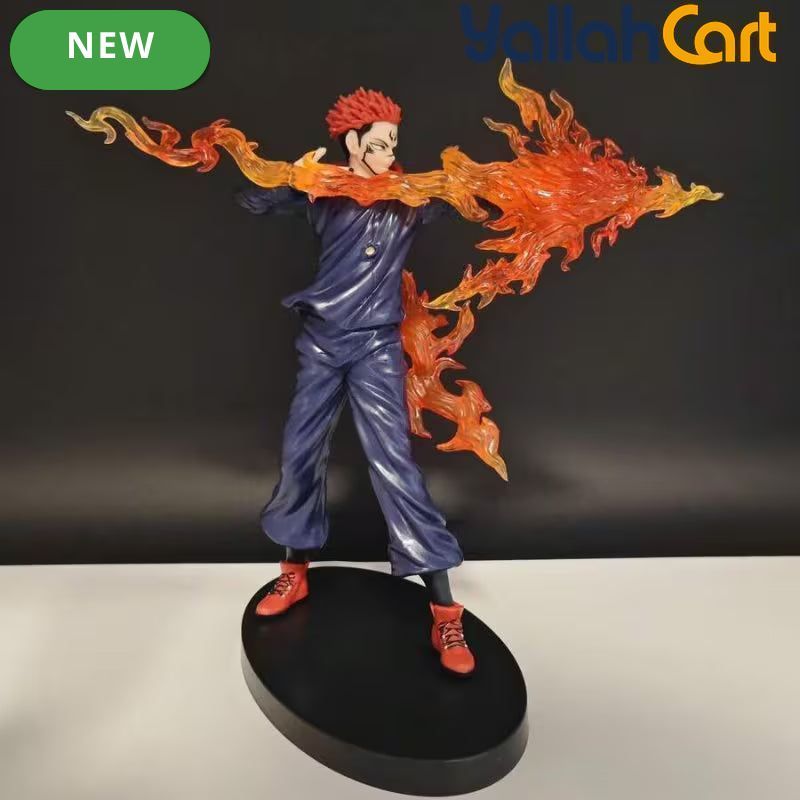 Itadori Yuuji Battle Version Statue – Multi-Color Anime Collectible Figure with Stand for Desk, Office & Display, Gift for Anime Fans