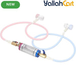 Automatic AC Cooler Filler & Vacuum Pump Assembly with Refrigerant Filtration
