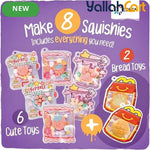 ESSEN Taba DIY Squishy Toys Maker Kit with 8 Molds – Mixed Color Sensory Craft Set for Kids, Creative Fidget Toys, Birthday Gifts & Relaxation Activities