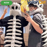 Dinosaur Skeleton Skull Hat – Funny Mixed Color Animal-Themed Hat for Teens, Costume Parties, Cosplay, Halloween & Unique Gifts