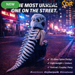 Dinosaur Skeleton Skull Hat – Funny Mixed Color Animal-Themed Hat for Teens, Costume Parties, Cosplay, Halloween & Unique Gifts