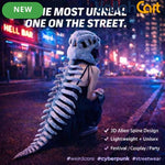 Dinosaur Skeleton Skull Hat – Funny Mixed Color Animal-Themed Hat for Teens, Costume Parties, Cosplay, Halloween & Unique Gifts