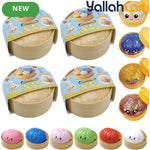 4-Pack Multi-Color Ball Squishies – Fidget Sensory Stress Balls with Cute Paw Bon Design for Kids & Adults, Relaxation & Everyday Squeeze Play