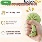 4-Pack Multi-Color Ball Squishies – Fidget Sensory Stress Balls with Cute Paw Bon Design for Kids & Adults, Relaxation & Everyday Squeeze Play