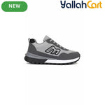 Men's Casual Sneakers – Orange, Grey & Black