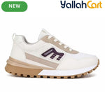 Men's Casual Sneakers – Orange, Grey & Black