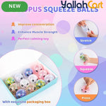 12-Pack Mixed Color Octopus Pressure Balls – Large Sponge Sensory Fidget Toys for Kids & Adults, Stress Relief Squeeze Balls, Classroom Prizes & Party Favors