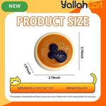 Blueberry Squishy Toy – Yellow Chubby Food-Grade Silicone Squeeze Fidget Toy