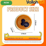 Blueberry Squishy Toy – Yellow Chubby Food-Grade Silicone Squeeze Fidget Toy