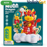 Assorted Color Moon Dragon Electric Gear Toy with Lights & Music – Moving Transparent Gears, Battery-Powered Kids Toy