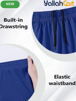 Men’s Quick-Dry Athletic Gym Shorts (3-Pack) – Lightweight Basketball & Workout Fitness Shorts with Elastic Waist