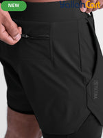 Men’s Quick-Dry Nylon Running Shorts – Lightweight Loose-Fit Athletic Shorts with Elastic Waistband