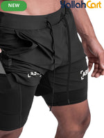 Men’s Quick-Dry Nylon Running Shorts – Lightweight Loose-Fit Athletic Shorts with Elastic Waistband