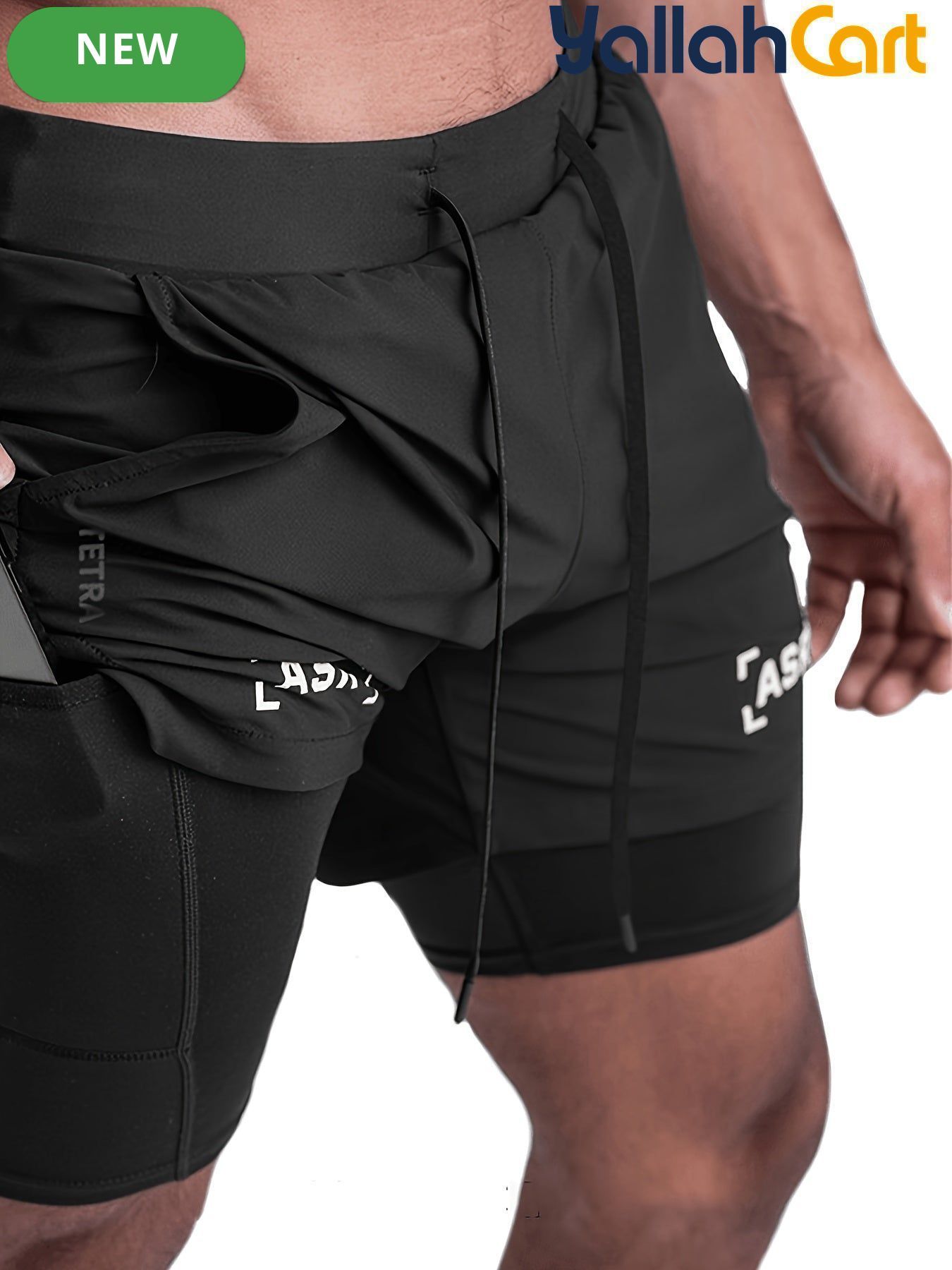 Men’s Quick-Dry Nylon Running Shorts – Lightweight Loose-Fit Athletic Shorts with Elastic Waistband