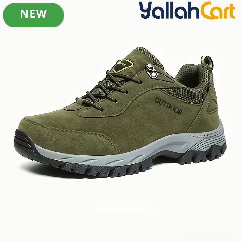Men's Military Green Insulated Winter Boots for Outdoor Travel