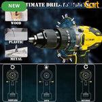 VORMIR VR BD21-80 20V Brushless Cordless Impact Drill (Yellow & Black) – 80Nm Torque, 13mm Metal Chuck & 4.0Ah Battery Kit