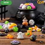 48-Piece Mixed Color Halloween Mochi Toys – Cute Silicone Sensory Squishy Stress Relief Toys for Party Favors & Gift Bags