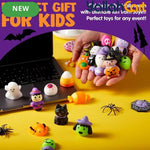 48-Piece Mixed Color Halloween Mochi Toys – Cute Silicone Sensory Squishy Stress Relief Toys for Party Favors & Gift Bags