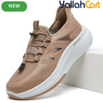 Men's All-Season Breathable Mesh Sneakers – Black, Grey & Camel