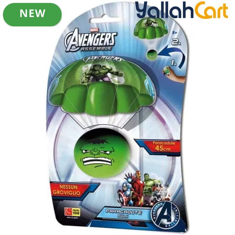 Multicolor Hulk Parachutist Toy – Aeolus Parachutists FTP902HU-1, Fun Flying Adventure Toy