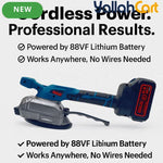 BONAI BN-CD0013 Cordless 88VF Tile Vibrator & Laying Machine (blue,black) – 80kg Suction, FM Gear Display & 4.0Ah Battery