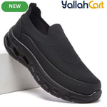 Men's Khaki Mesh Elastic Casual Sports Shoes