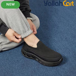 Men's Khaki Mesh Elastic Casual Sports Shoes