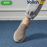 Men's Khaki Mesh Elastic Casual Sports Shoes