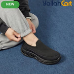Men's Khaki Mesh Elastic Casual Sports Shoes