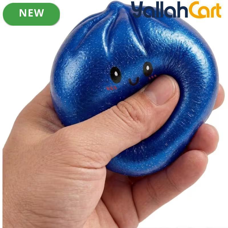 Blue Dumpling Foam Sensory Stress Ball – Soft Squishy Fidget Toy