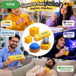 Mixed Color Yellow & White Cheese & Mouse Slow-Rise Foam Toy Set – 5pcs Sensory Fidget & Stress Relief Toys