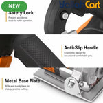 GearZone 1200W Multifunctional Circular Saw & Slotting Machine (Orange/Black) – Portable Electric Cutter with 4 Blades for Wood, Metal, Tile & Stone