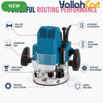 1600W High-Speed Electric Wood Router (Blue) – 12.7mm Adjustable Depth Trimming & Carving Tool, 23000 RPM
