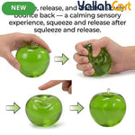Green Real Touch Silicone Gel Apple Stress Ball – Slow-Rising Anxiety Relief & Aesthetic Desk Decor