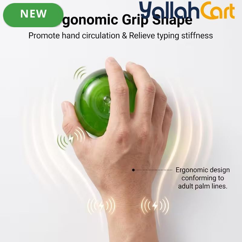 Green Real Touch Silicone Gel Apple Stress Ball – Slow-Rising Anxiety Relief & Aesthetic Desk Decor