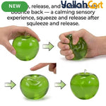 Green Real Touch Silicone Gel Apple Stress Ball – Slow-Rising Anxiety Relief & Aesthetic Desk Decor