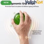 Green Real Touch Silicone Gel Apple Stress Ball – Slow-Rising Anxiety Relief & Aesthetic Desk Decor