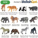 Mixed Color 12-Piece Mini Wild Animal Model Toys – Lion, Tiger, Giraffe, Zebra & More Safari Figures
