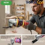 iBELL MT32-28 Multi-Functional Oscillating Tool (Red) – 280W Motor, 10,000-21,000 SPM 6-Speed Control & Complete Accessories Kit