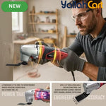 iBELL MT32-28 Multi-Functional Oscillating Tool (Red) – 280W Motor, 10,000-21,000 SPM 6-Speed Control & Complete Accessories Kit