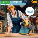 HAMZA&CURATED Random Orbital Sander (Blue,Black) – 300W 12000RPM Variable Speed Corded Palm Sander with 16pcs Sandpaper & Dust Bag for Woodworking