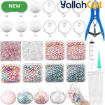 Mixed Color Stress Ball Making Kit – DIY Pressure Anxiety Relief Set with TPR Skins & Vacuum Tool