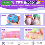 Mixed Color Stress Ball Making Kit – DIY Pressure Anxiety Relief Set with TPR Skins & Vacuum Tool