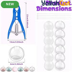Mixed Color Stress Ball Making Kit – DIY Pressure Anxiety Relief Set with TPR Skins & Vacuum Tool