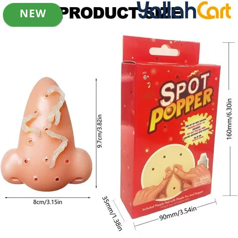 Mixed Color Acne Pressing Game & Pimple Popper Toy – Relaxing Sensory Toy with 30ml Refill Solution