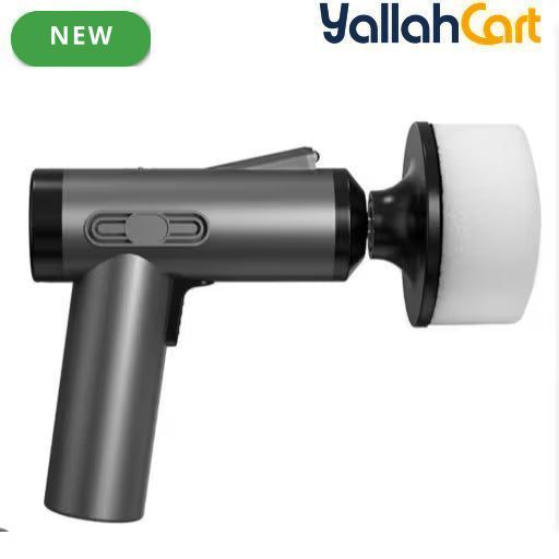 DH Scar Cordless Car Polisher & Buffer Machine (Black) – Rechargeable Dual Speed Electric Waxing & Polishing Tool
